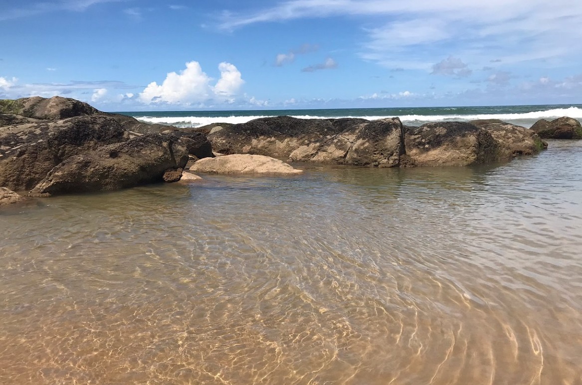 Piscinas Naturais na Praia de Santo